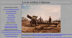 Desktop Screenshot of lovettartillery.com